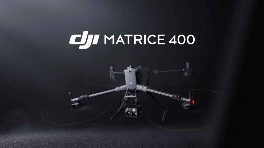 DJI Matrice 400 enterprise drone shown in flight
