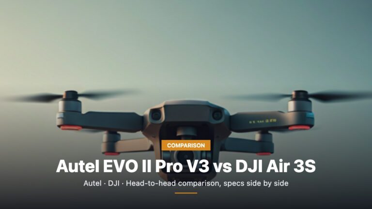 Autel EVO II Pro V3 vs DJI Air 3S comparison cover