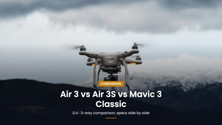 DJI Air 3 vs DJI Air 3S vs DJI Mavic 3 Classic: Drone Comparison comparison