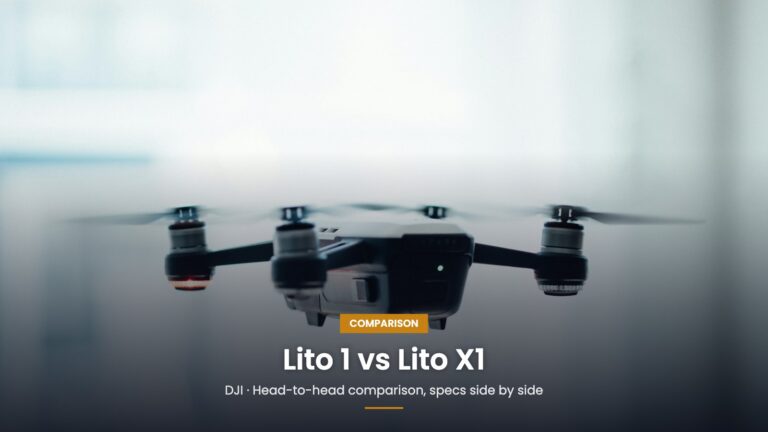 DJI Lito 1 vs DJI Lito X1: Comparison 2026 comparison
