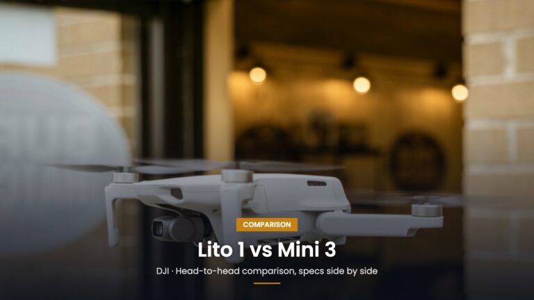 DJI Lito 1 vs DJI Mini 3: Which Beginner Drone Wins? comparison