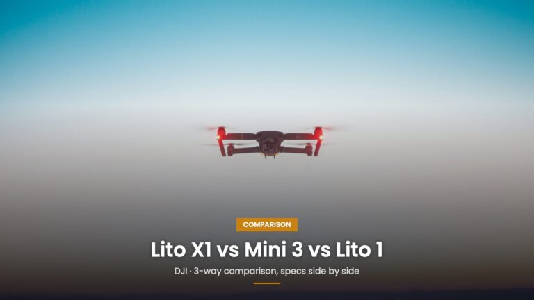 DJI Lito X1 vs DJI Mini 3 vs DJI Lito 1: Drone Comparison comparison