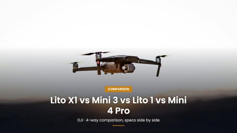 DJI Lito X1 vs DJI Mini 3 vs DJI Lito 1 vs DJI Mini 4 Pro: Comprehensive Drone Comparison comparison