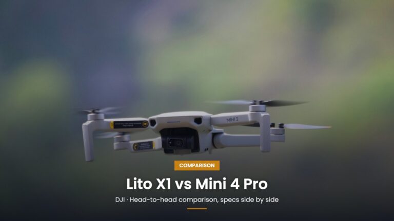 DJI Lito X1 vs DJI Mini 4 Pro: Which Drone Wins in 2026? comparison
