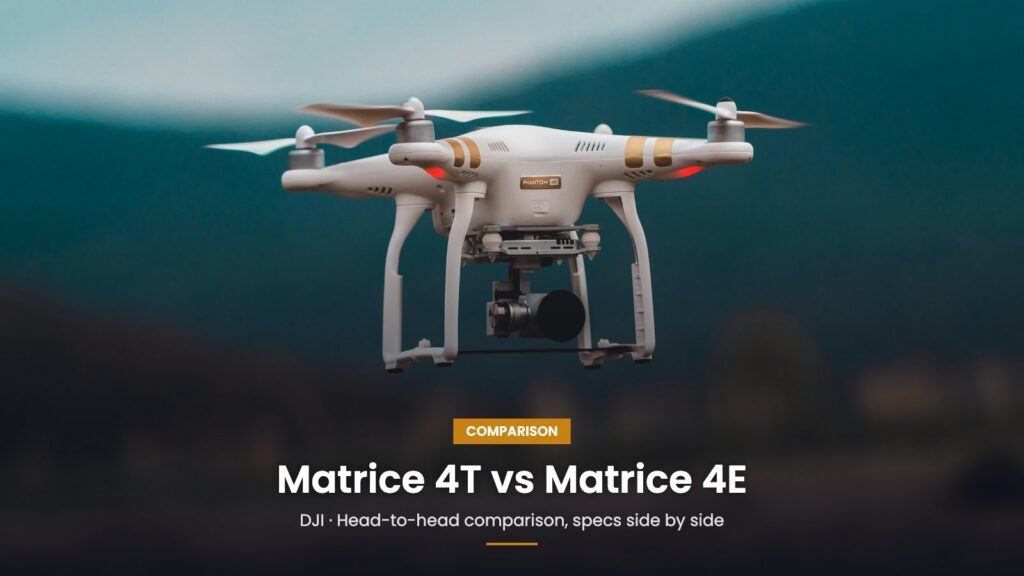 DJI Matrice 4T vs DJI Matrice 4E