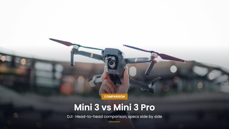 DJI Mini 3 vs Mini 3 Pro: Is the Pro Worth It in 2026? comparison