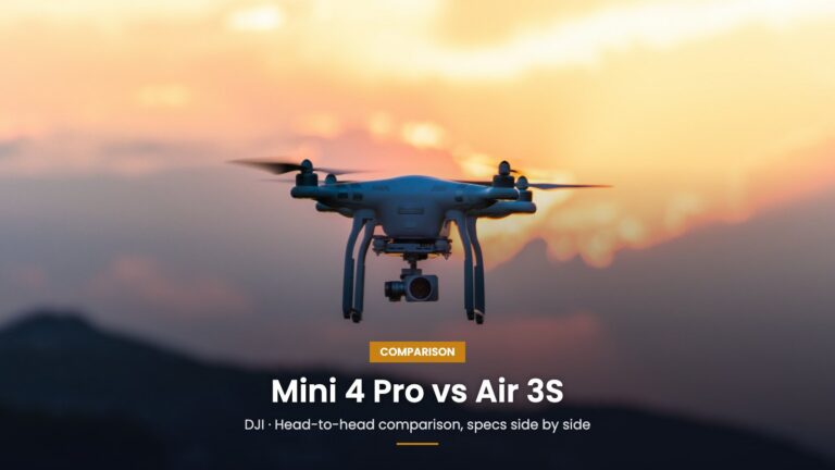 DJI Mini 4 Pro vs DJI Air 3S comparison