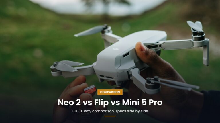DJI Neo 2 vs DJI Flip vs DJI Mini 5 Pro: Best Compact DJI Drone in 2026? comparison