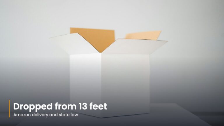 Open white cardboard box