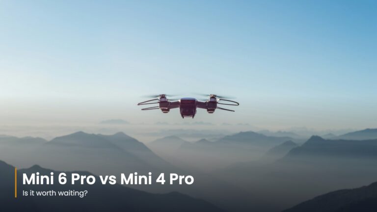 Drone hovering above misty mountain ridges