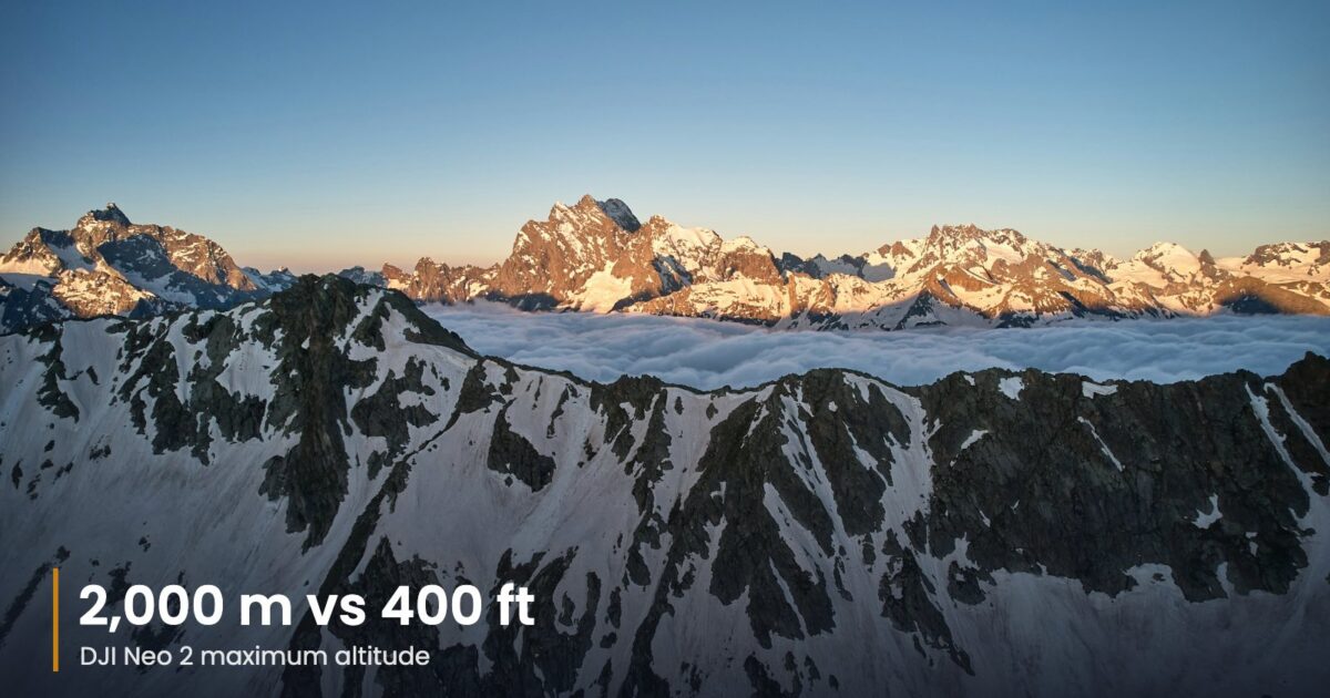 DJI Neo 2 Maximum Altitude: What 2,000 m Means and the Real Limit
