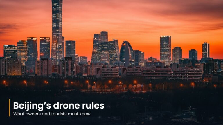 Beijing skyline at sunset