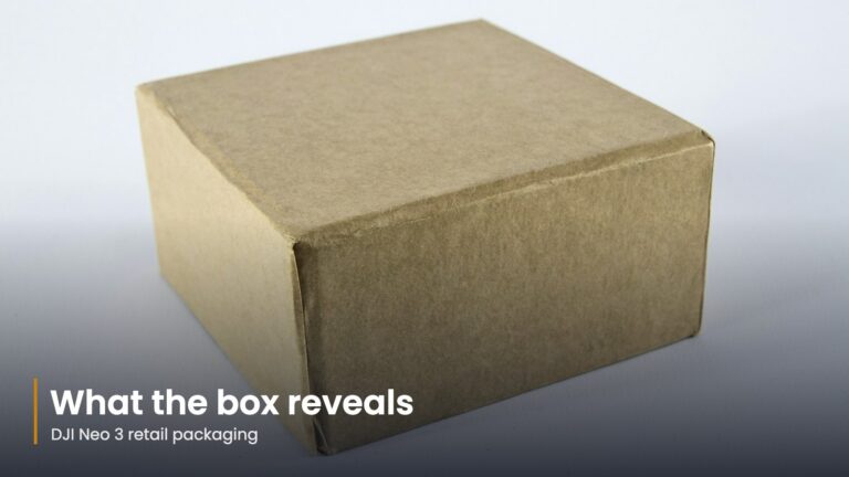 Plain cardboard product box