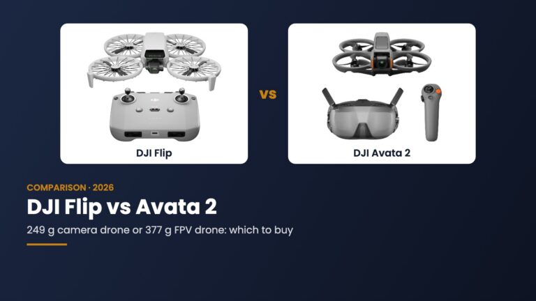 DJI Flip and DJI Avata 2 with goggles, product photos (DJI press images)