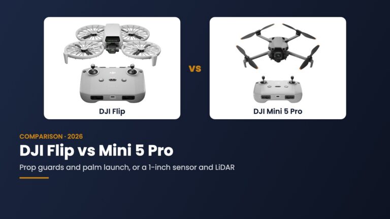 DJI Flip and DJI Mini 5 Pro product photos (DJI press images)
