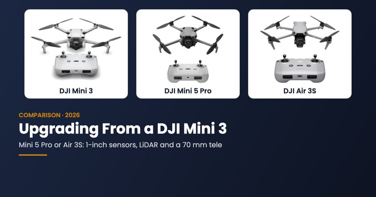 Upgrading From a DJI Mini 3: Mini 5 Pro or Air 3S?