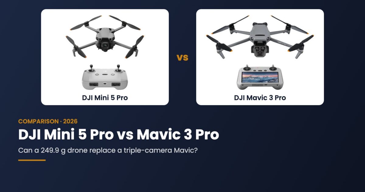 DJI Mini 5 Pro vs Mavic 3 Pro: Can a 249 g Drone Replace a Triple-Camera Mavic?