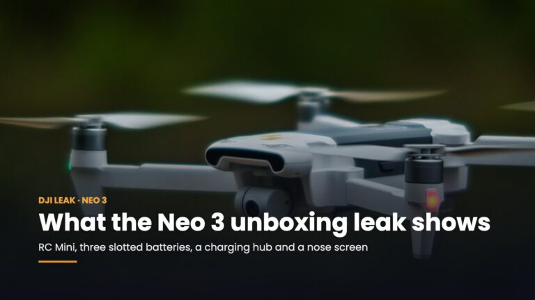 A folding camera drone (stock photo, not the DJI Neo 3)