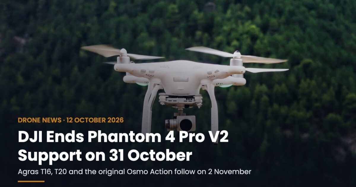 DJI Ends Phantom 4 Pro V2 Support on 31 October: What Owners Can Still Do