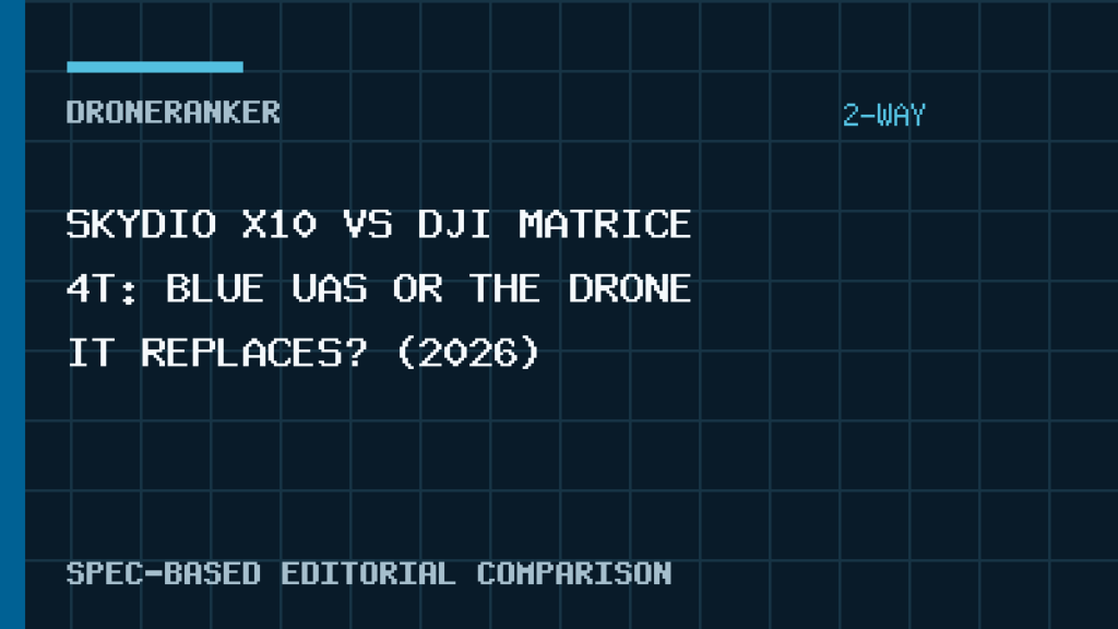 Skydio X10 vs DJI Matrice 4T