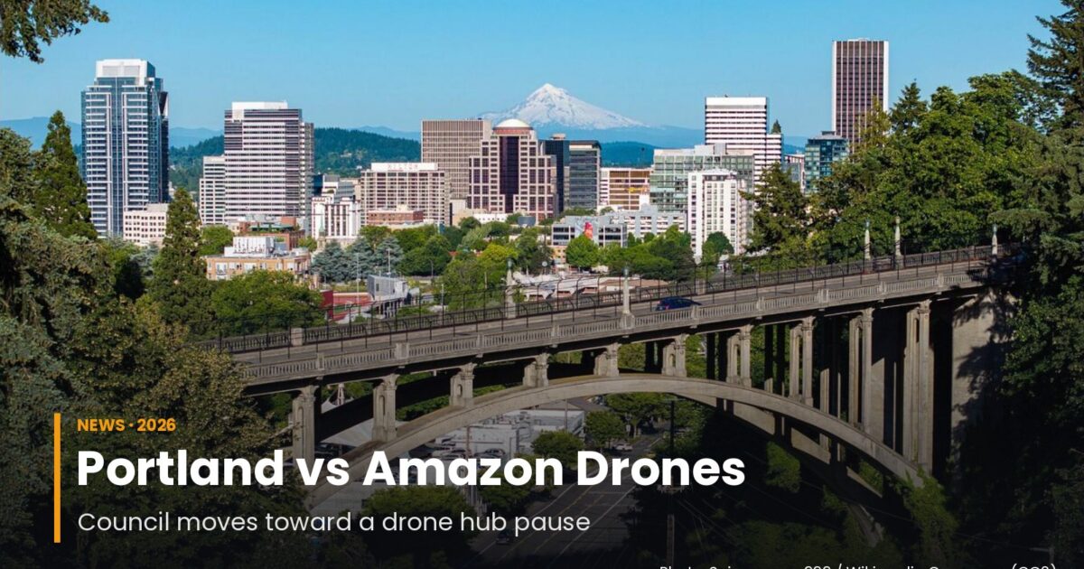 Portland Moves Toward a Drone Hub Moratorium as Amazon Cancels Planning Meeting